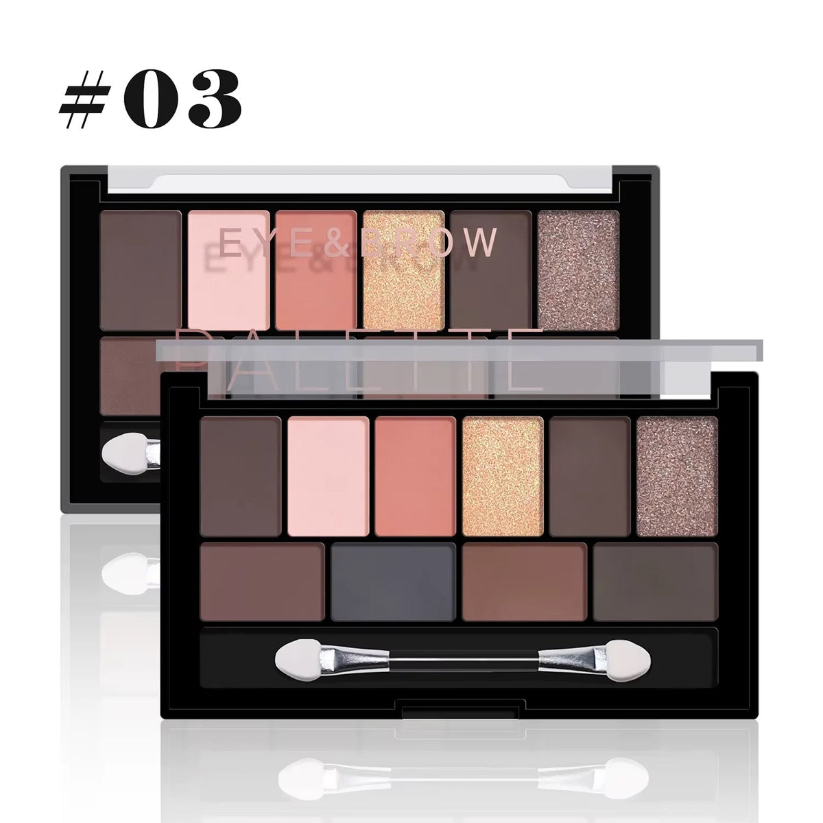 10 Color Matte Shimmer Eyeshadow Palette 1820-03 United States