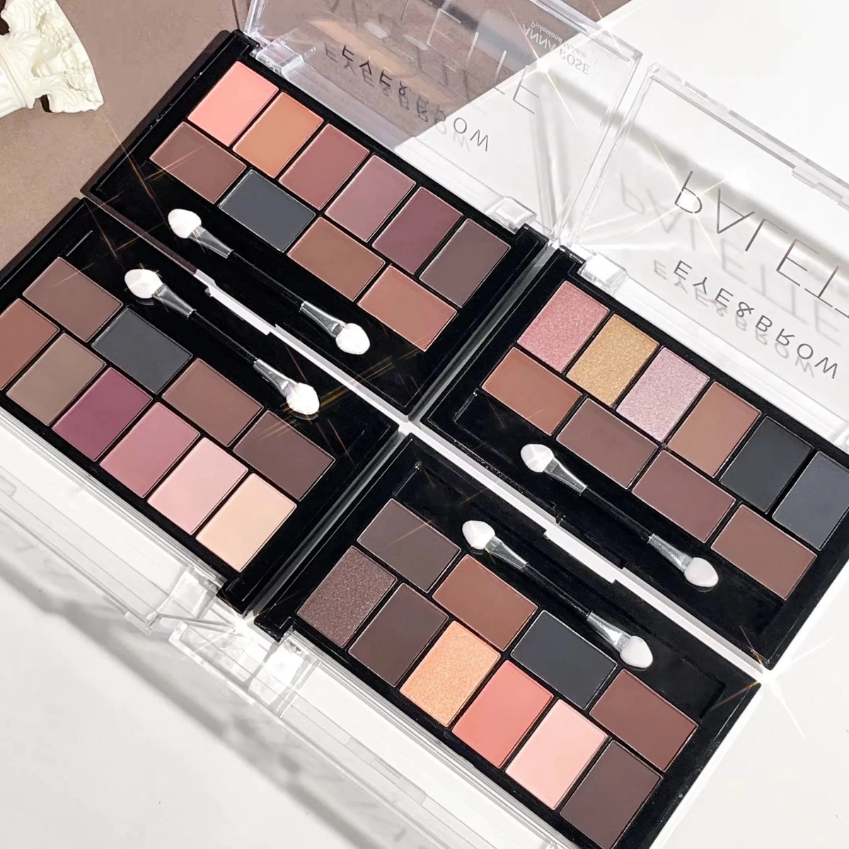 10 Color Matte Shimmer Eyeshadow Palette 4 Colors Set United States