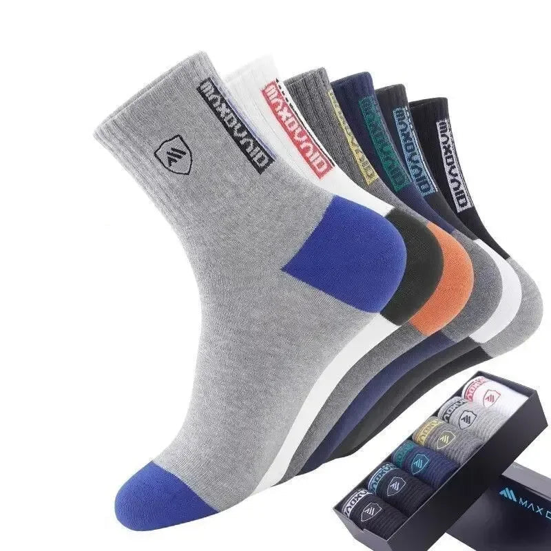 5 Pair Men's Mid Calf Socks