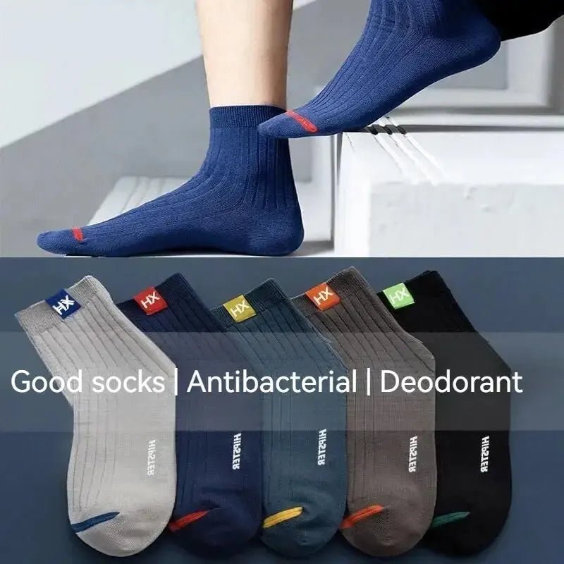 5 Pair Men's Mid Calf Socks