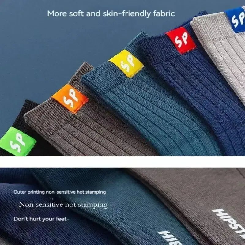 5 Pair Men's Mid Calf Socks