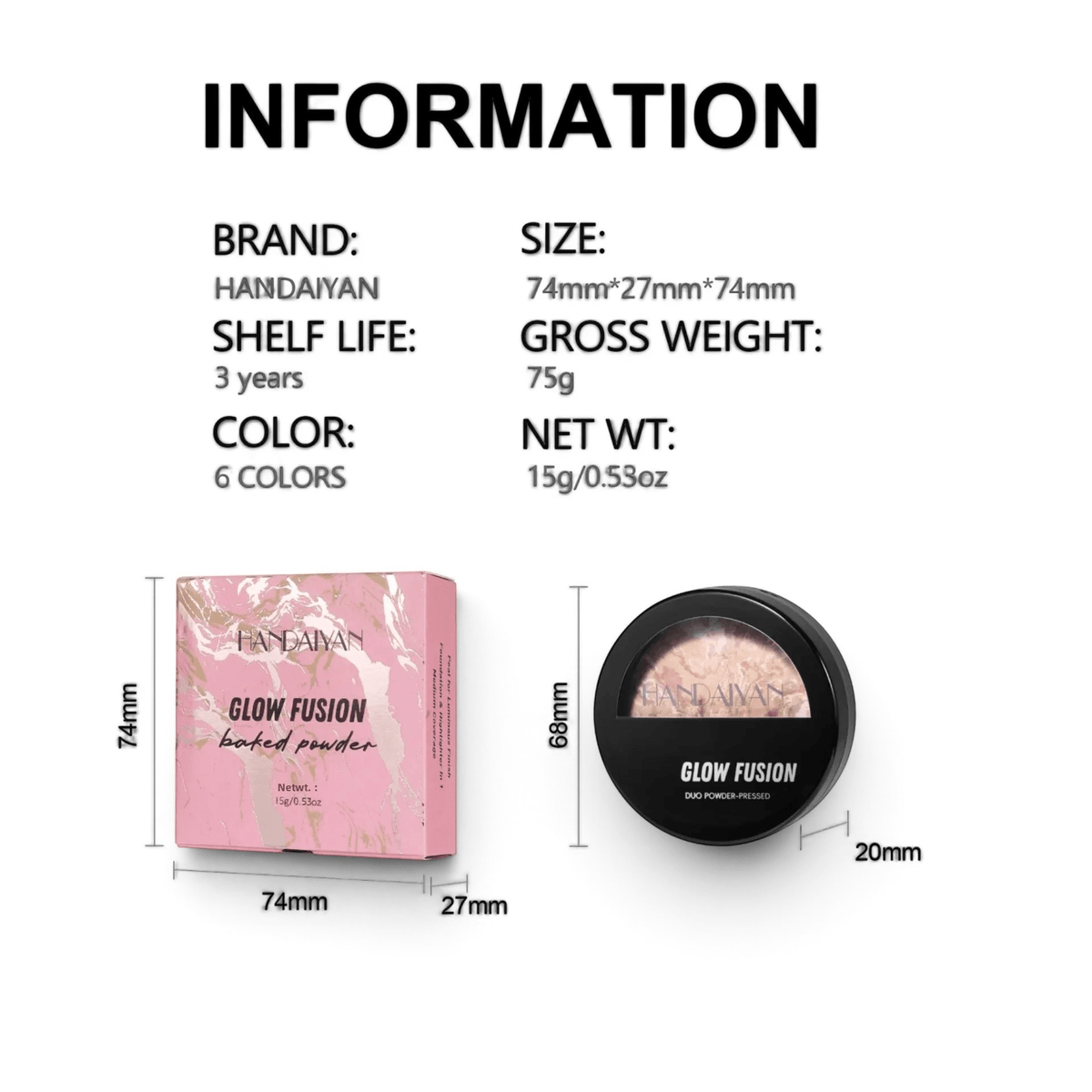 7 Color Baked Duo Powder Foundation