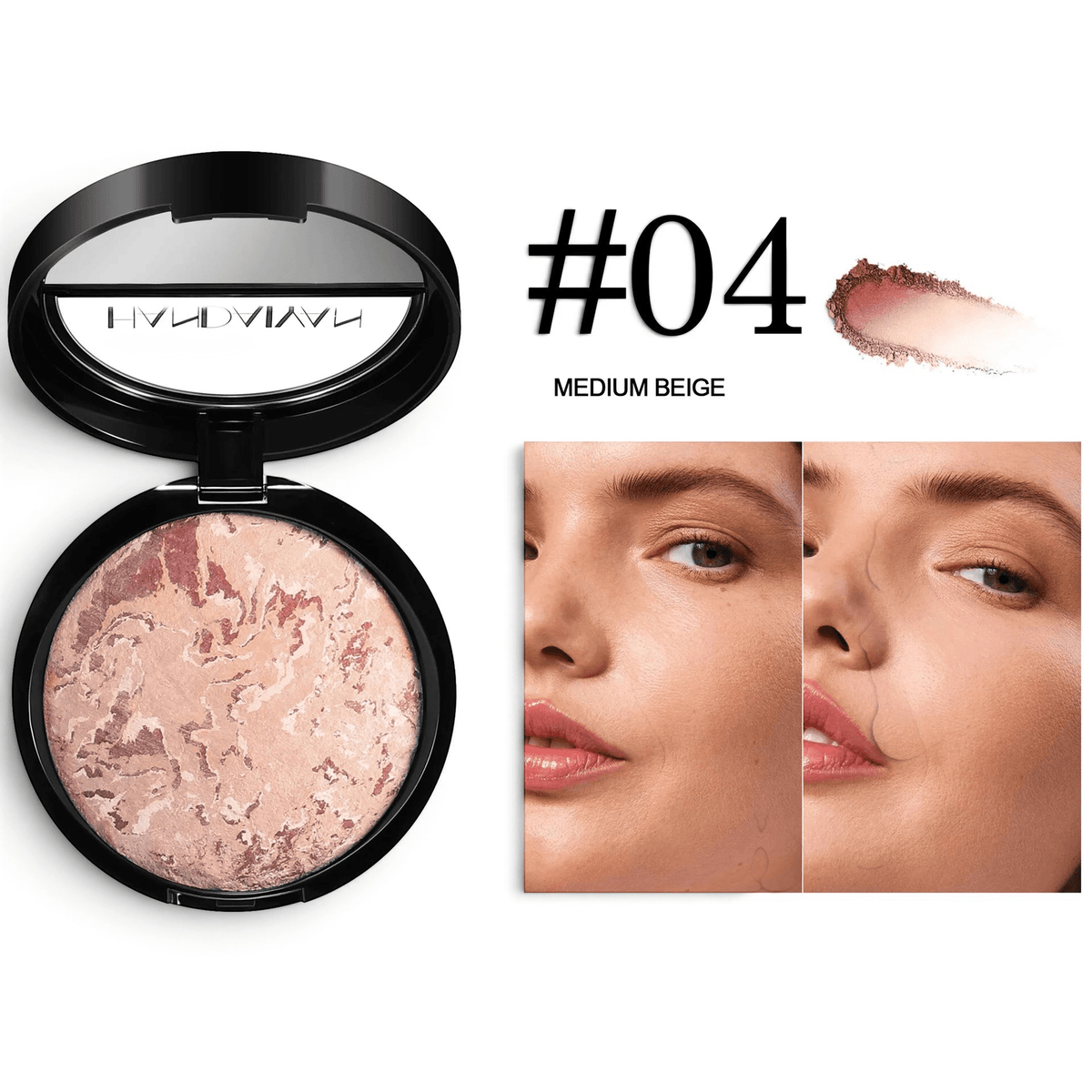 7 Color Baked Duo Powder Foundation 04 Medium Beige 15g