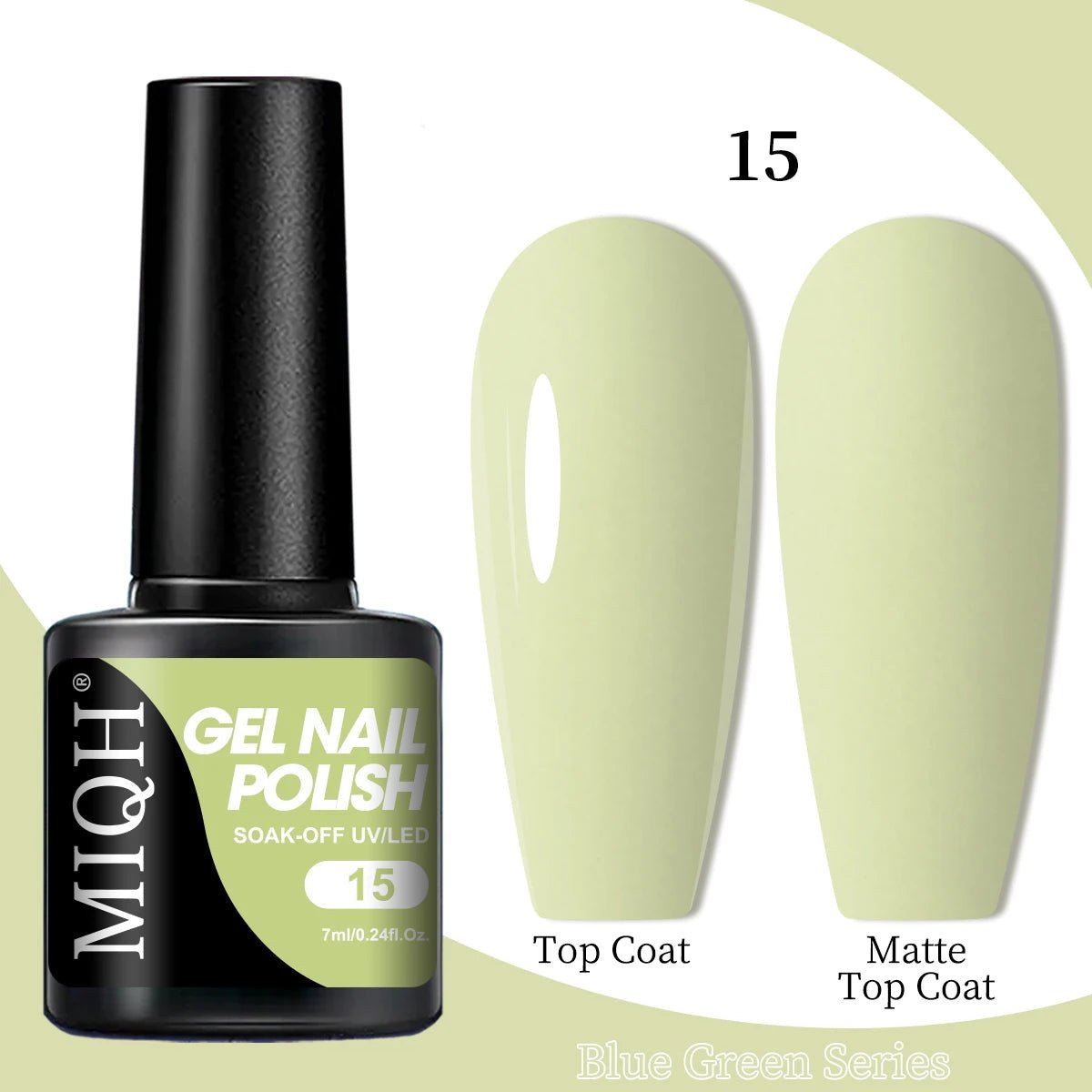 7ml Blue Green Gel Nail Polish M-CS-15