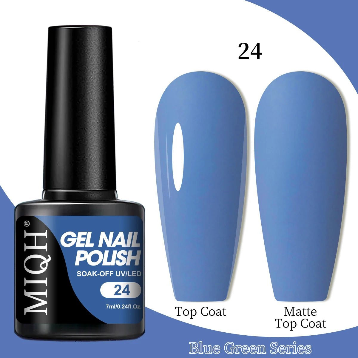 7ml Blue Green Gel Nail Polish M-CS-24