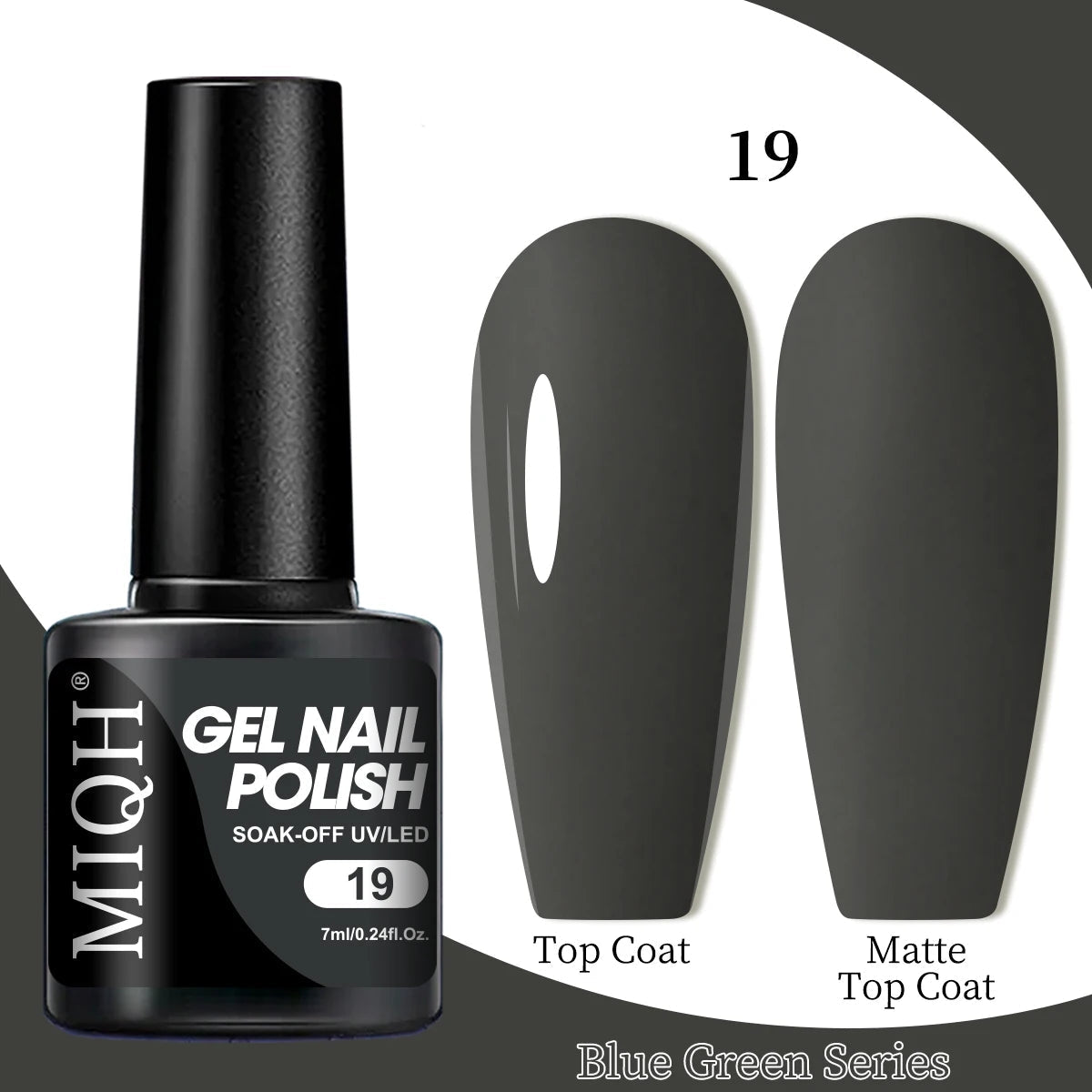 7ml Blue Green Gel Nail Polish M-CS-19
