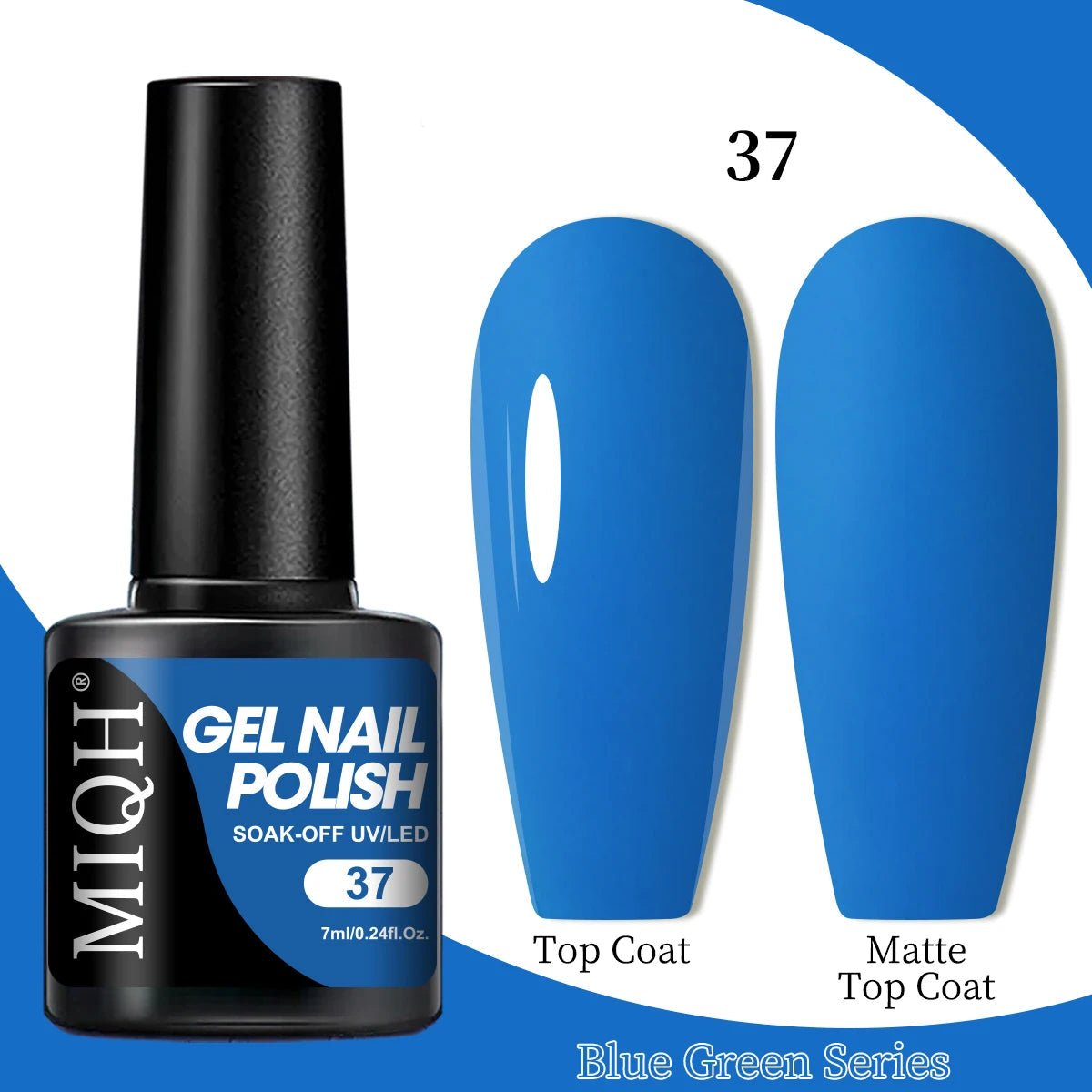 7ml Blue Green Gel Nail Polish M-CS-37