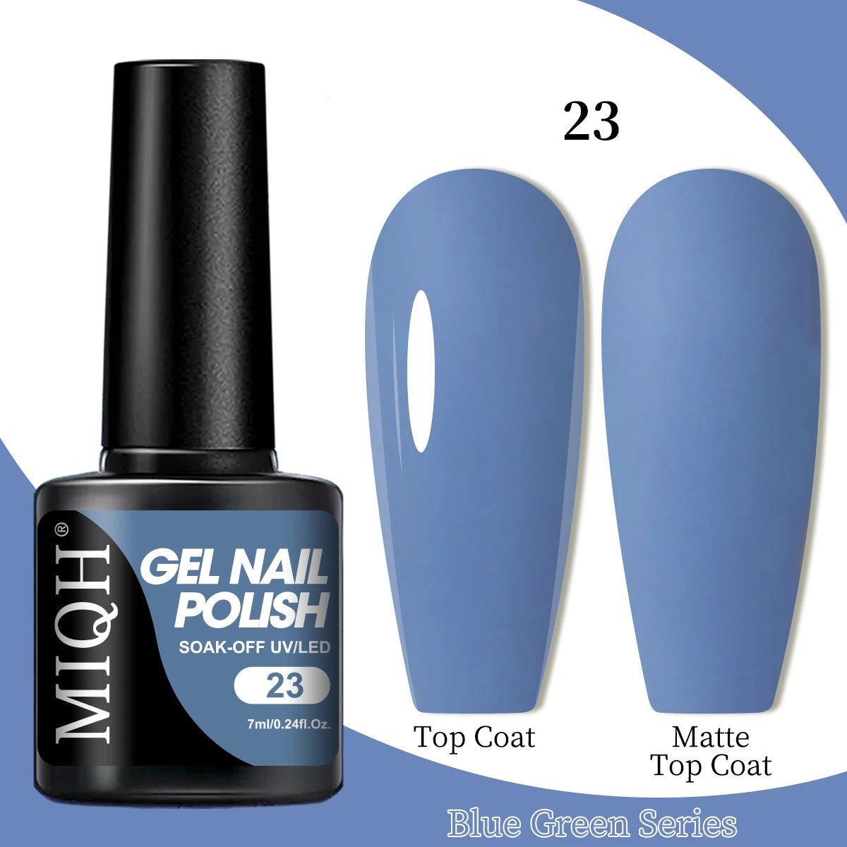 7ml Blue Green Gel Nail Polish M-CS-23