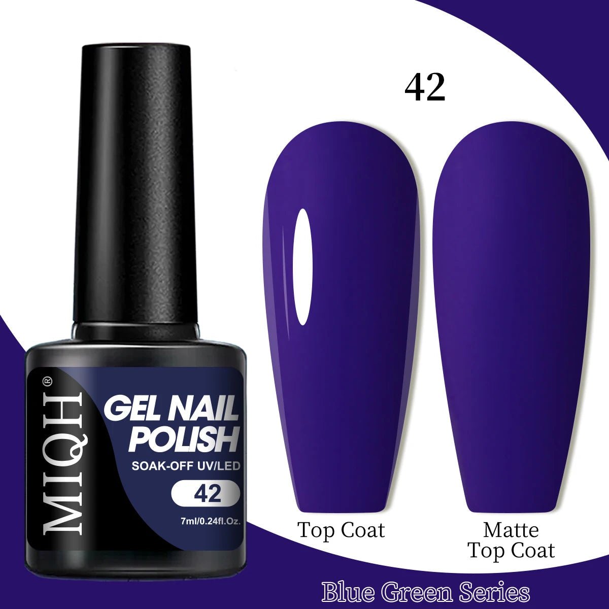 7ml Blue Green Gel Nail Polish M-CS-42