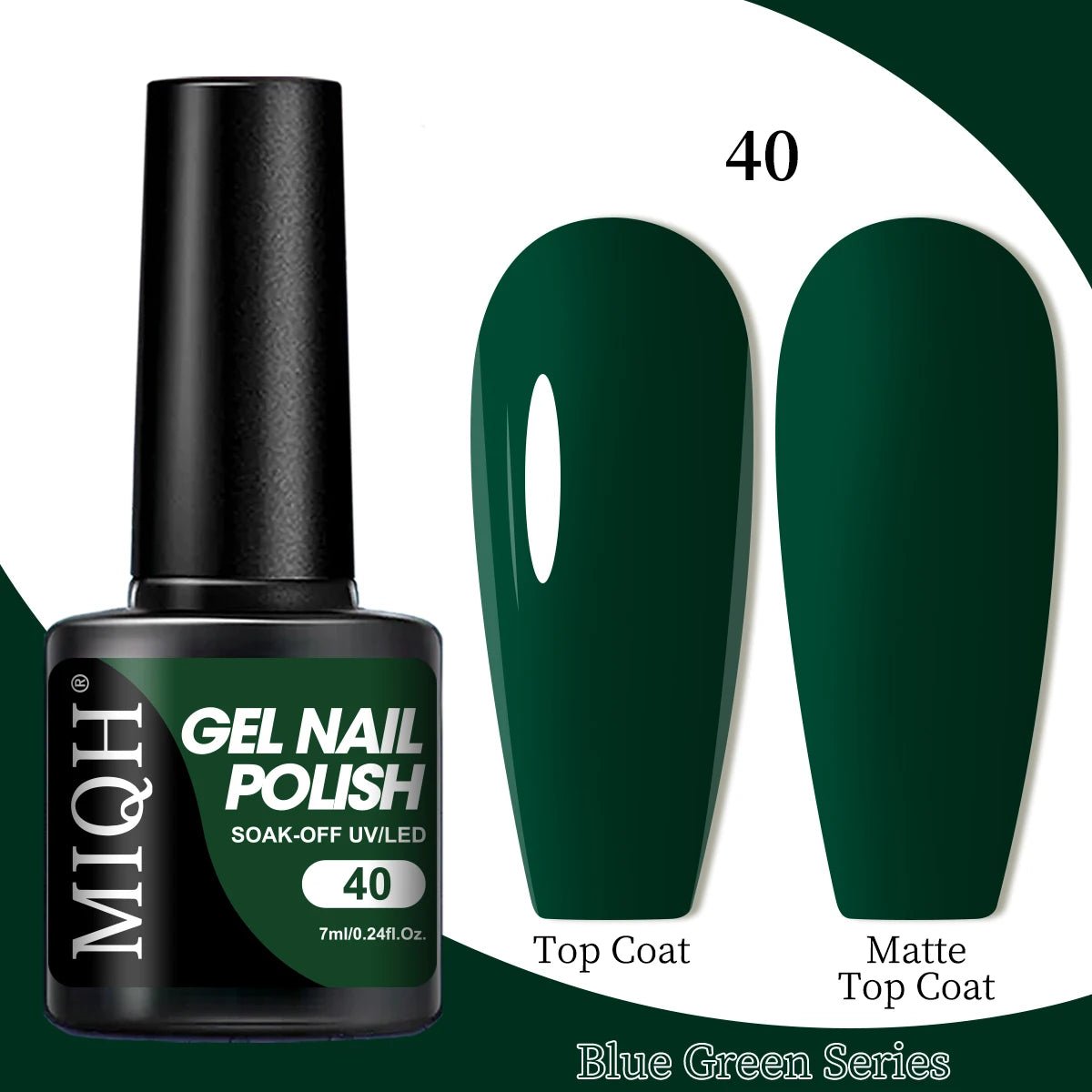 7ml Blue Green Gel Nail Polish M-CS-40