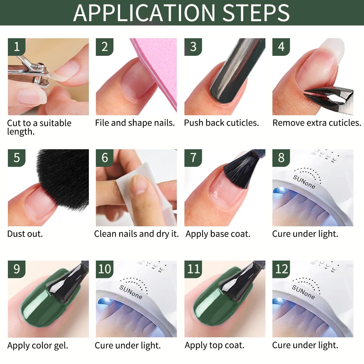 7ml Blue Green Gel Nail Polish