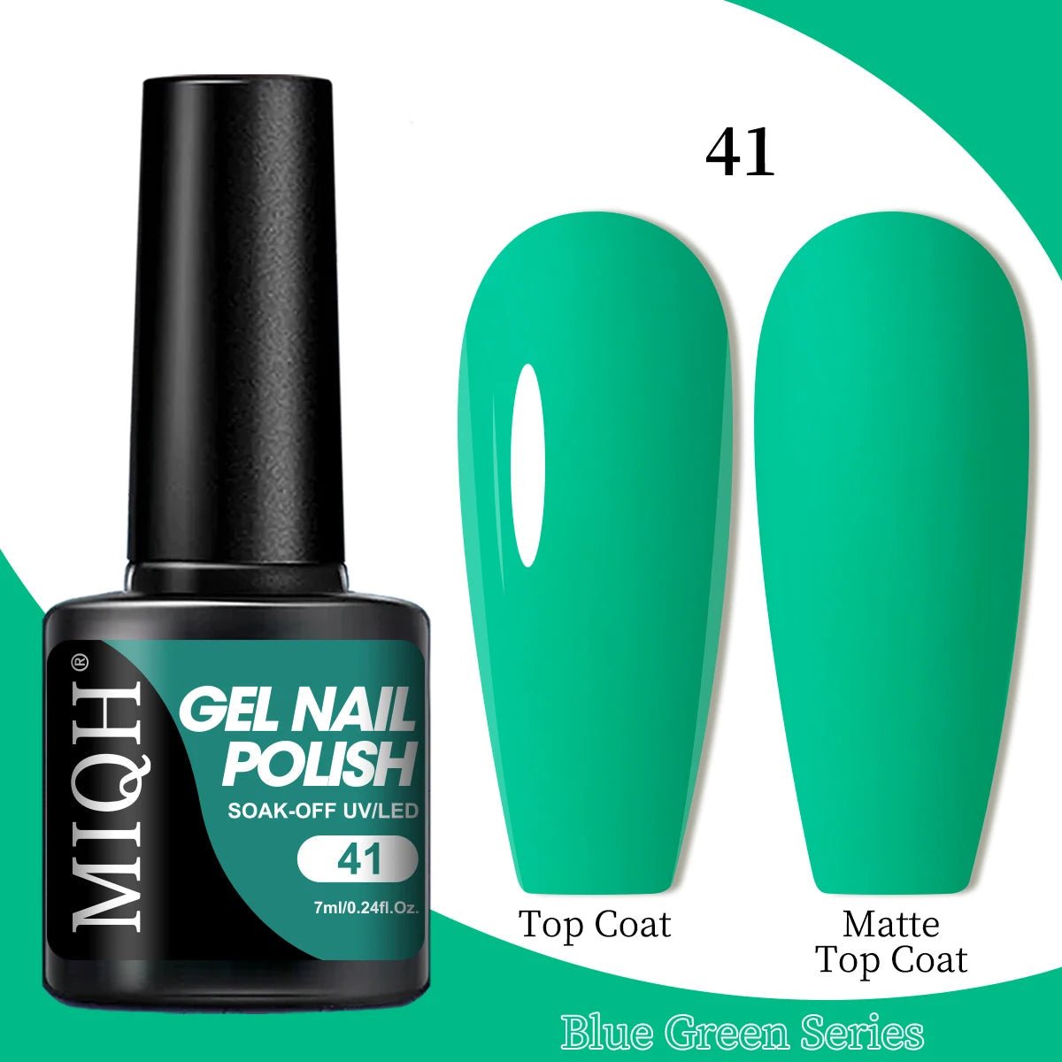 7ml Blue Green Gel Nail Polish M-CS-41