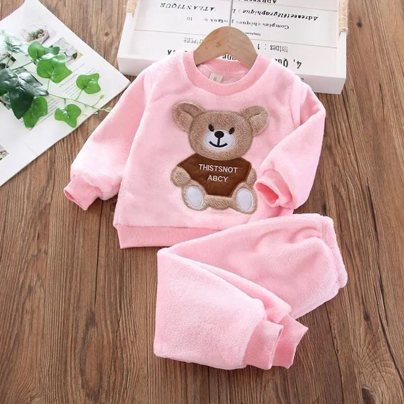 Fleece Hooded Piece Pink