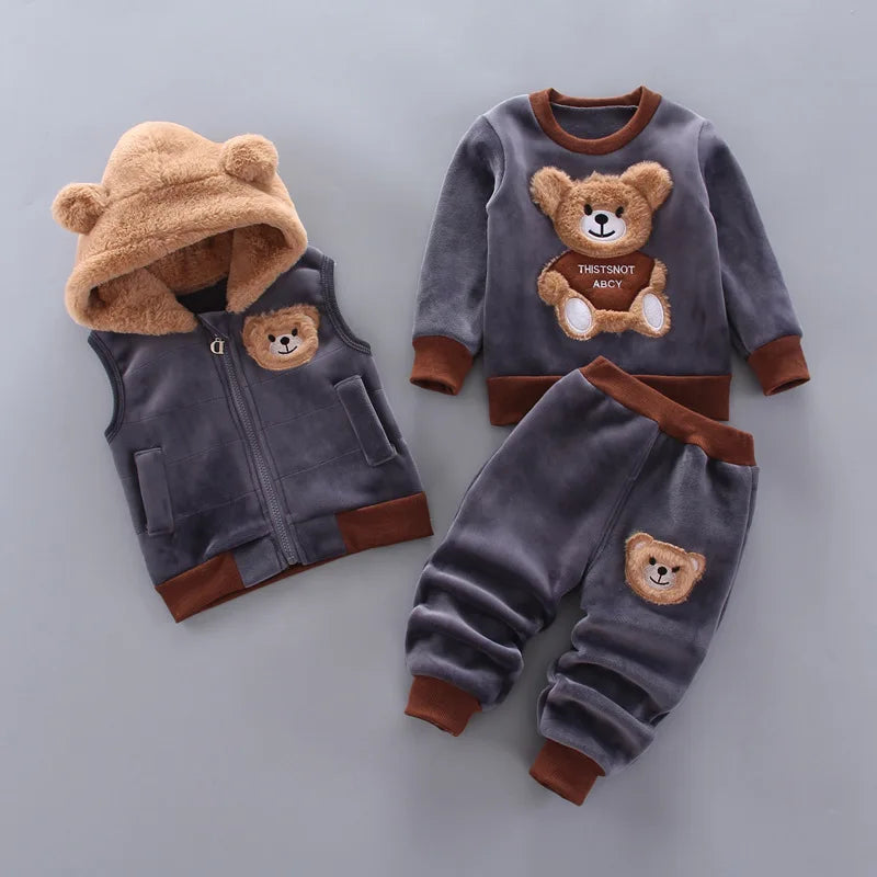 Cozy Fleece Kids Gray 1