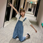 Korean Denim Overalls Jeans