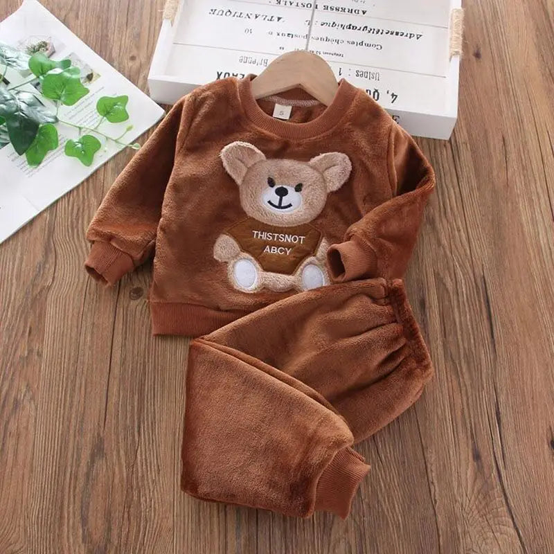 Fleece Hooded Piece Brown