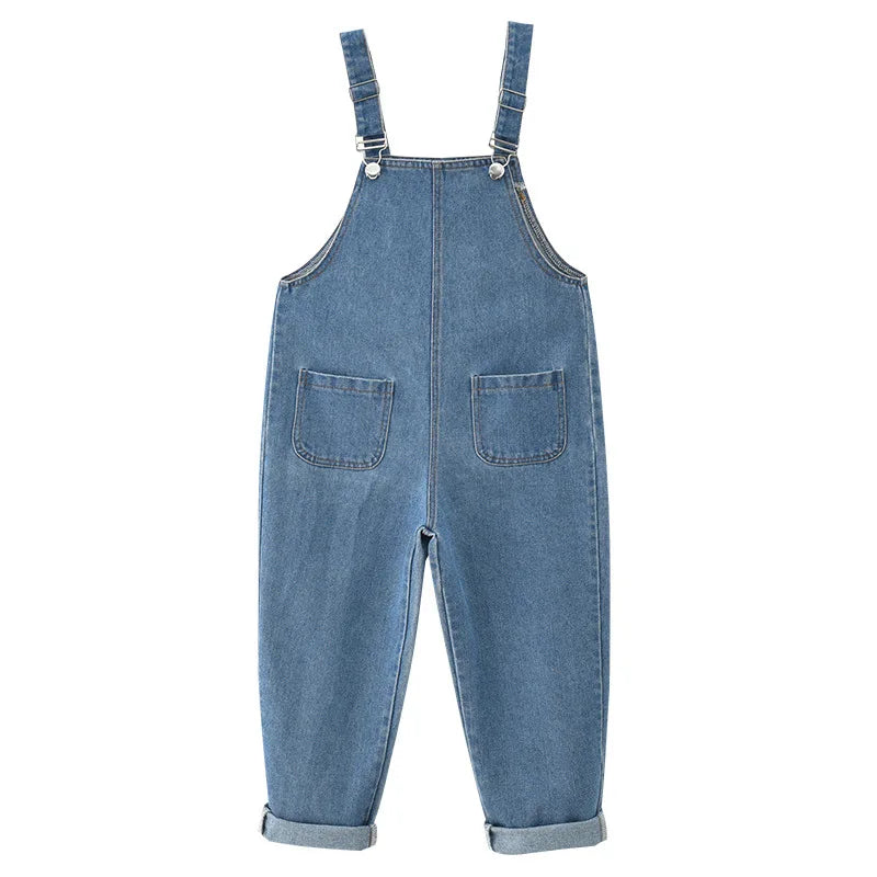 Children's Overalls Korean Jeans CZ388 Blue