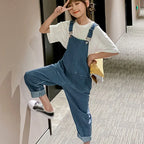 Children's Overalls Korean Jeans