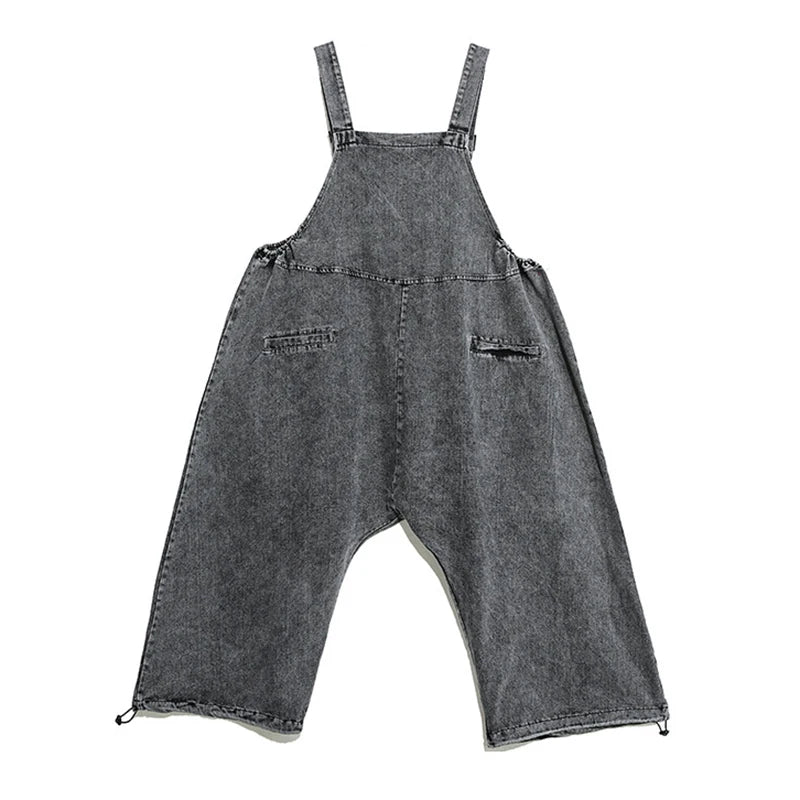 Chicever Denim Jumpsuits Jeans Square Neck Sleeveless