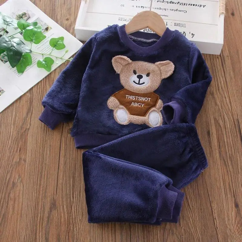 Fleece Hooded Piece Navy