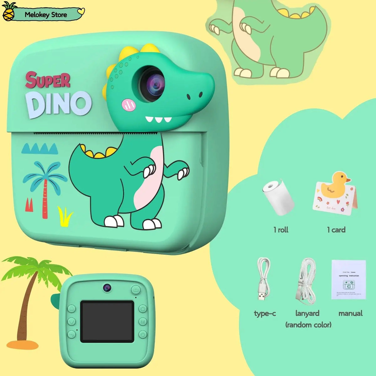 Kids Photo Camera Dinosaurs-Set1