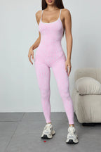 Seamless Bodysuit Sportswear Pants Pink