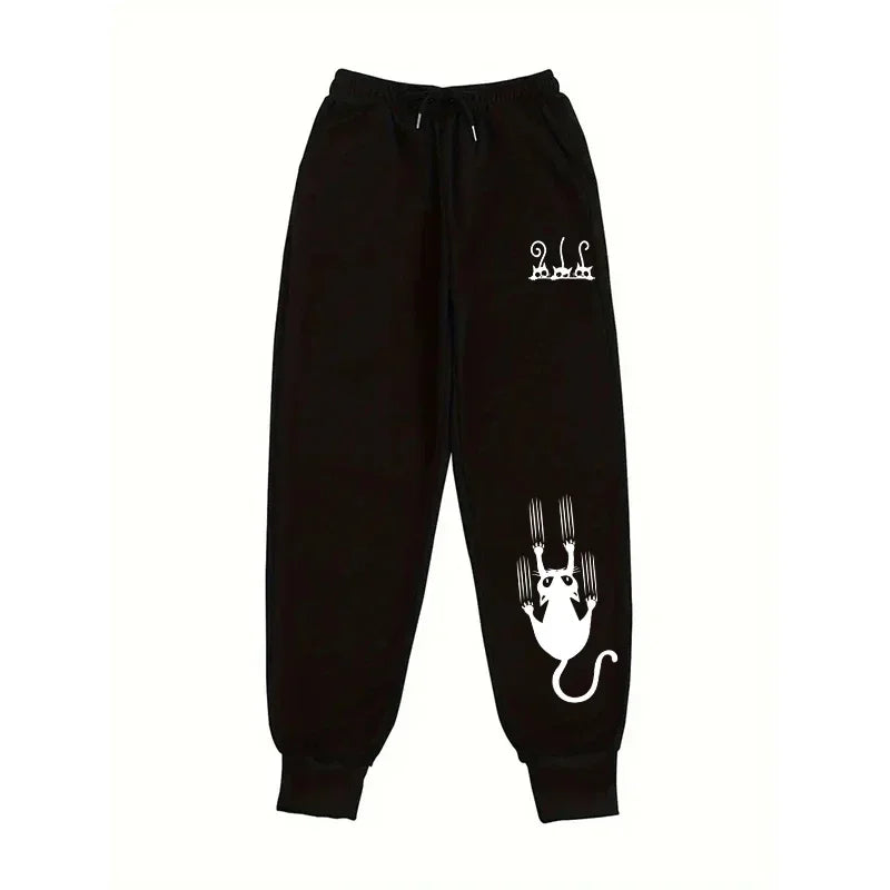Graphic Print Jogger Pants Joggers