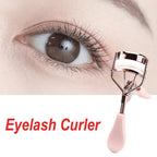 Curved Eyelash Curler with Tweezers