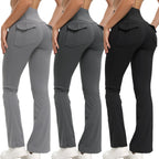 High Waisted Flared Pants High Waisted