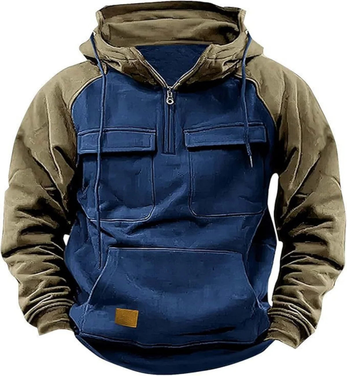 Hooded Sweatshirt Fashionable Hoodie Long Sleeve Sapphire blue China Mainland
