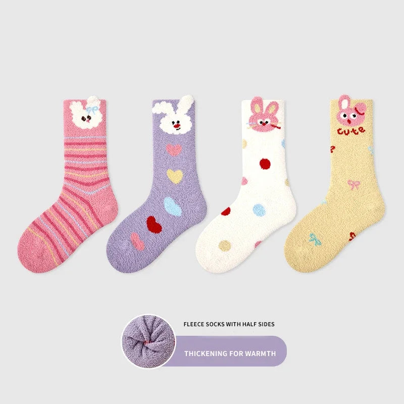 Girls Fuzzy Rabbit