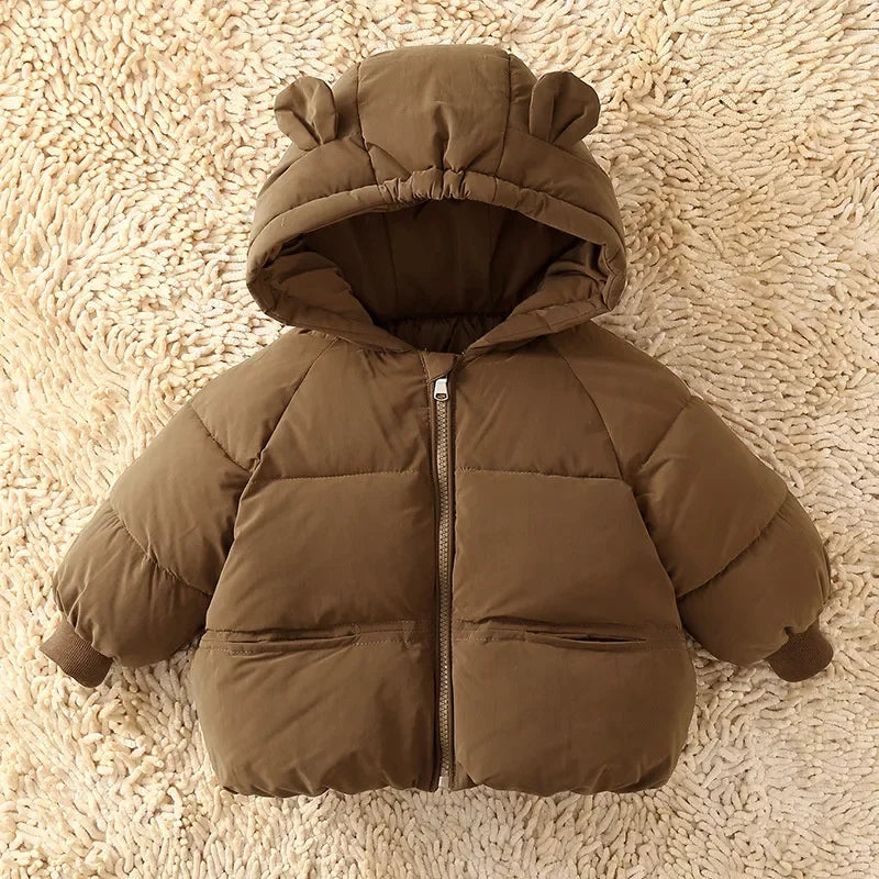 Cozy Kids Parka Jacket Coffee