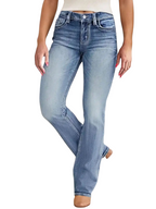 Slim Fit Flare Jeans Light Blue