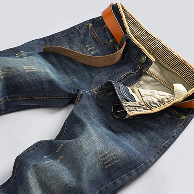 Business Straight Stretch Jeans Slim Fit