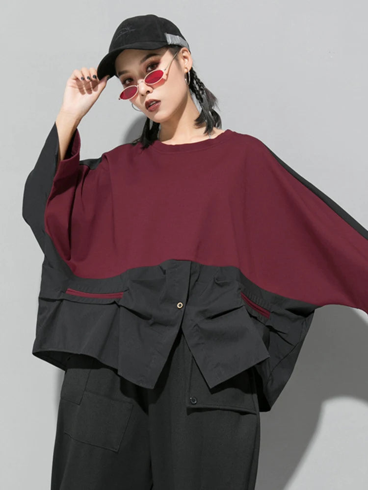 Eam Loose Fit Relaxed Fit Long Sleeve Violet