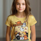 Kids Children's Girl T Shirt Short Sleeve