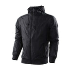 Outdoor Sports Windproof Waterproof Jacket Lace Zip Up Black