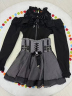 Sweet Kawaii Slim Skirt Off Shoulder Lace