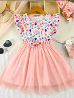 Enchanting Girl Dress Purple Dress Sleeveless Knit