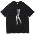 The Anniversary Christina T Shirt Graphic H867-black