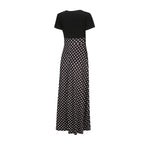Midi Polka Dot Dress Knit