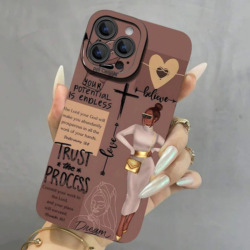 Fashionable Girl Illustration Phone Case