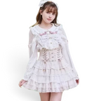 Japanese Lolita Lace Layered Skirt High Waisted Lace