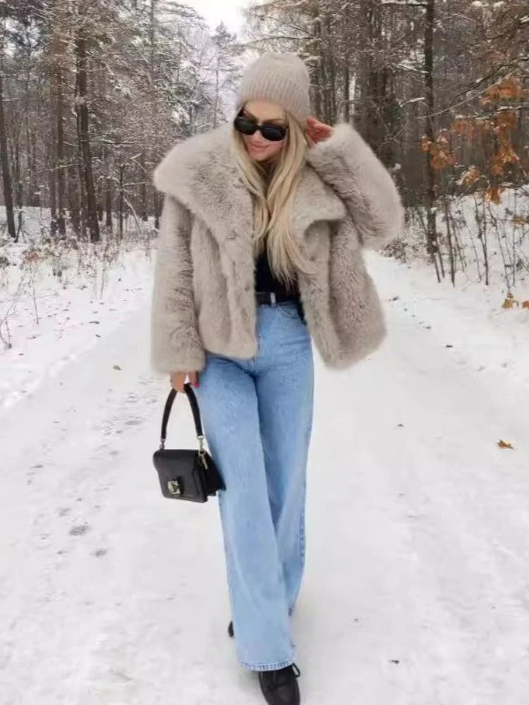 Fur Short Imitation Jacket