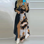 Printed Long Irregular Shirt