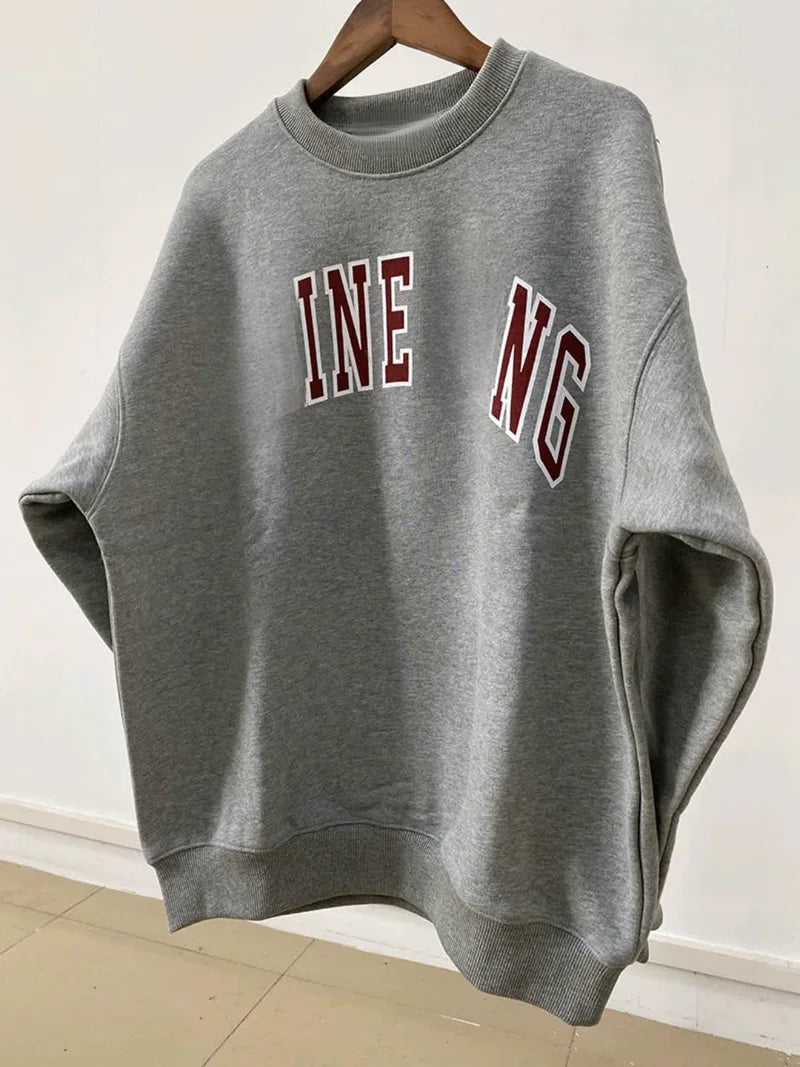 Sweatshirt For And Long Sleeve GRAY China Mainland
