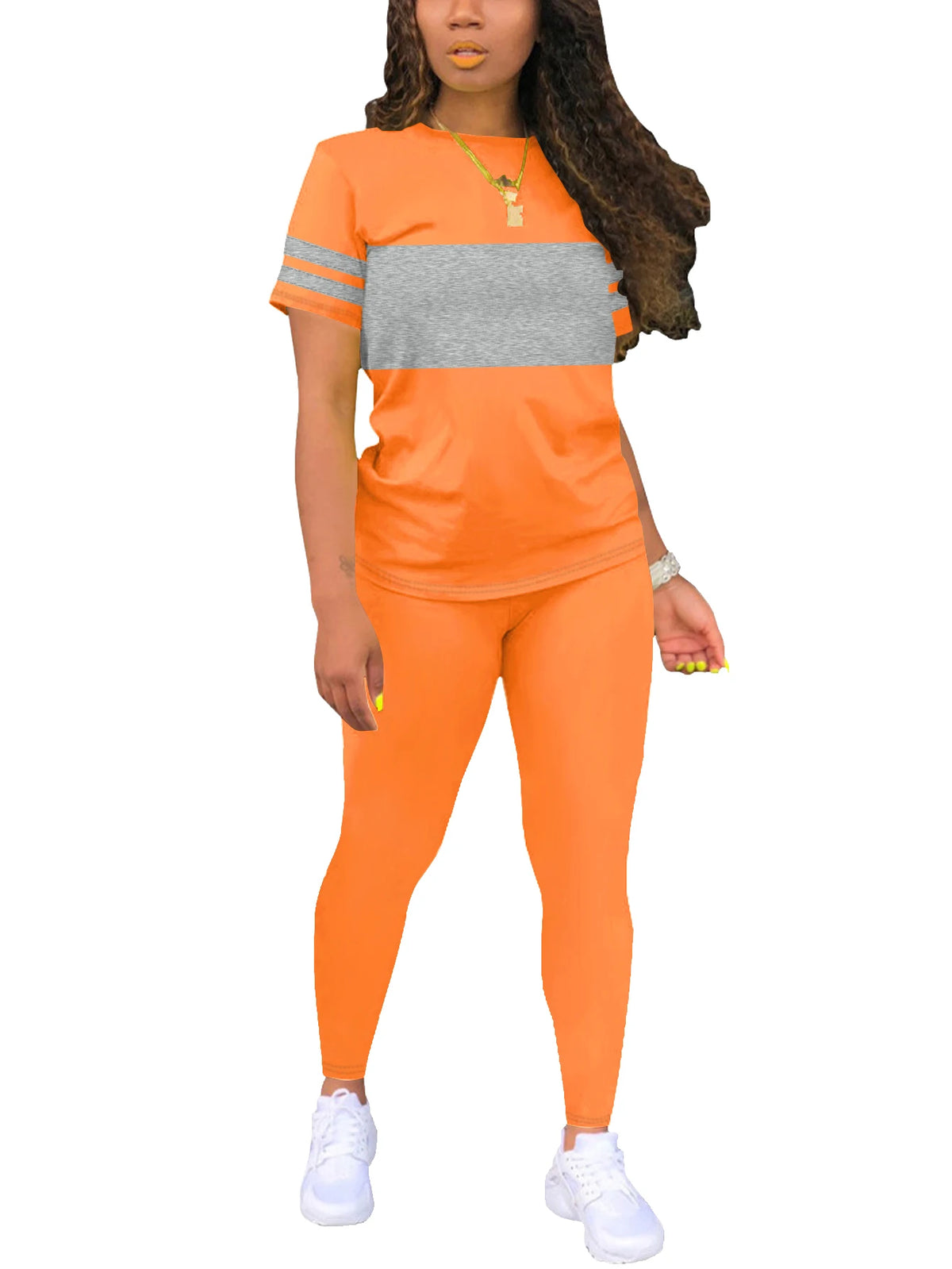 Set Fashionable Comfortable Orange