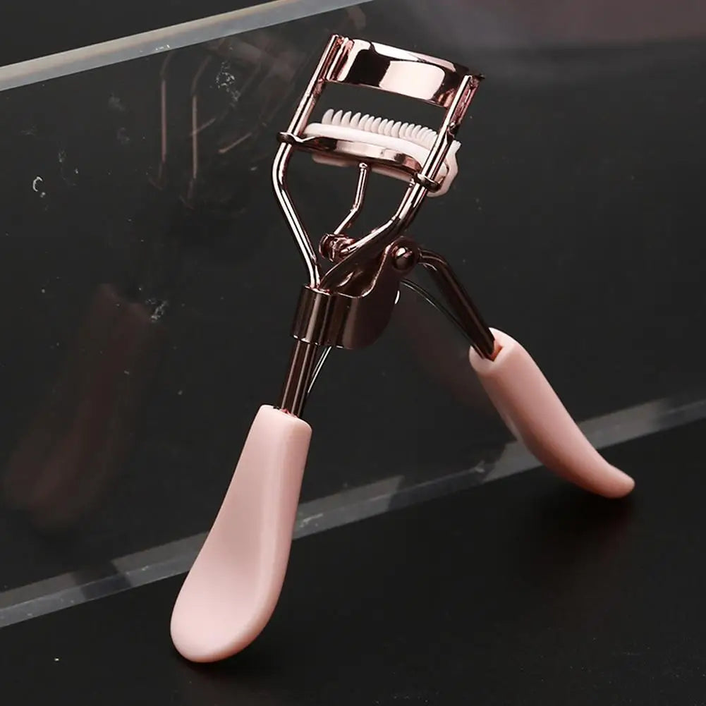 Curved Eyelash Curler with Tweezers