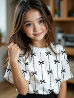 Kids Children's Girl T Shirt Short Sleeve