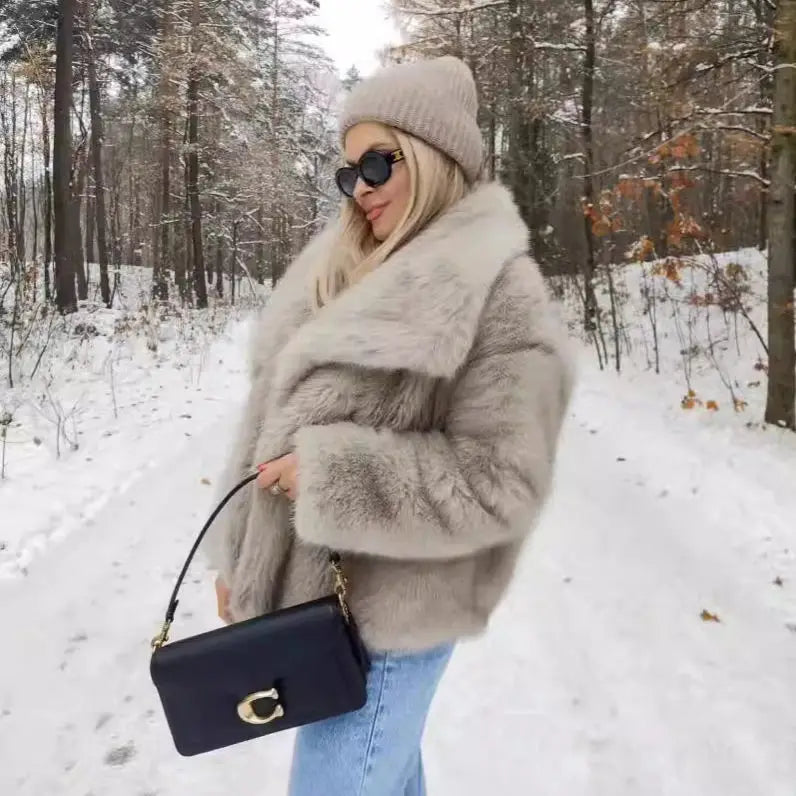 Fur Short Imitation Jacket